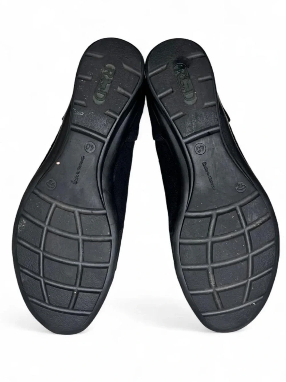 Remonte Wedge Loafers Slip On Comfort Black Shoes Women Size 9 EU 40